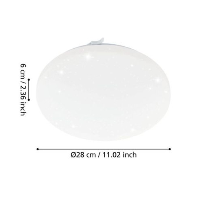 EGLO LED Sternenhimmel Lampe Ø28cm 1100lm 3000K Frania-S, 97877