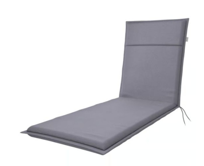Doppler Auflage Sunlounge Life hellgrau, 195x60x4cm, 5147595354