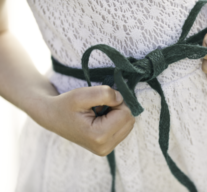 Windhager Jute-Dekoband Fischgrät ÖKO, 1 cm x 20 m, grün, 06878