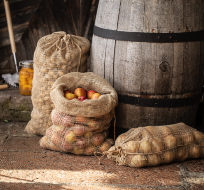 Windhager Jute Netzsäcke Greenline, 50 x 80cm, 2 Stück, 07472