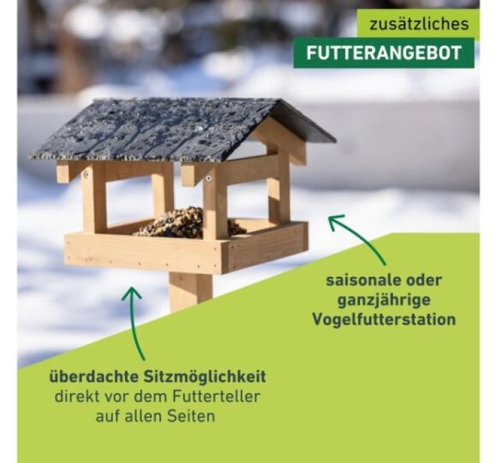 Windhager Vogelfutterhaus Steinplatte, 07676