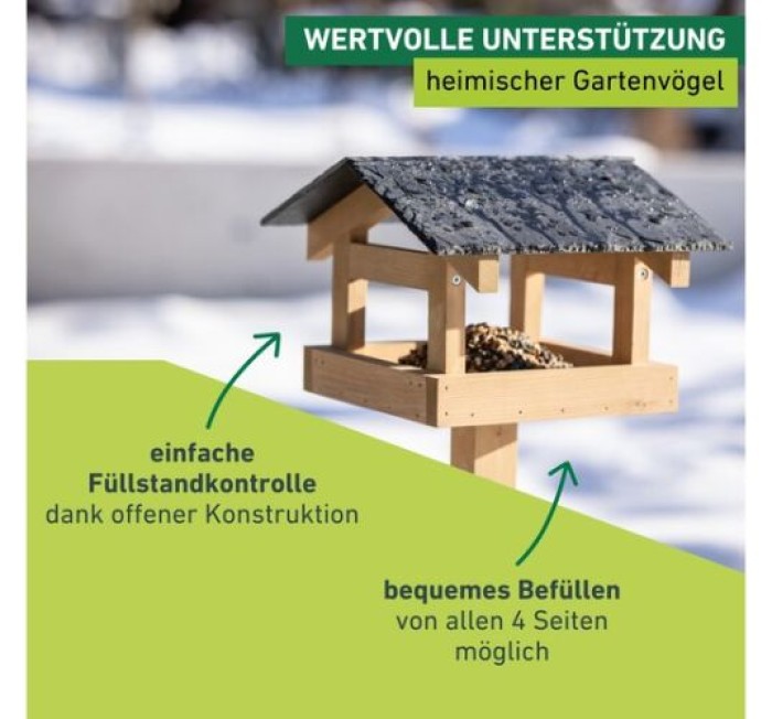 Windhager Vogelfutterhaus Steinplatte, 07676