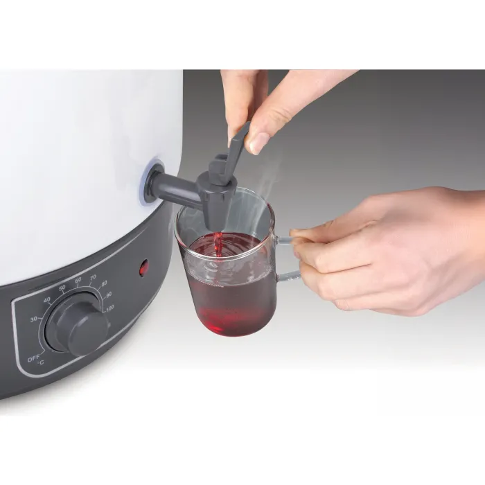 Silva Heißgetränkeautomat HG-E 1800W, Volumen 30L, Auslaufhahn, weiß, 415013