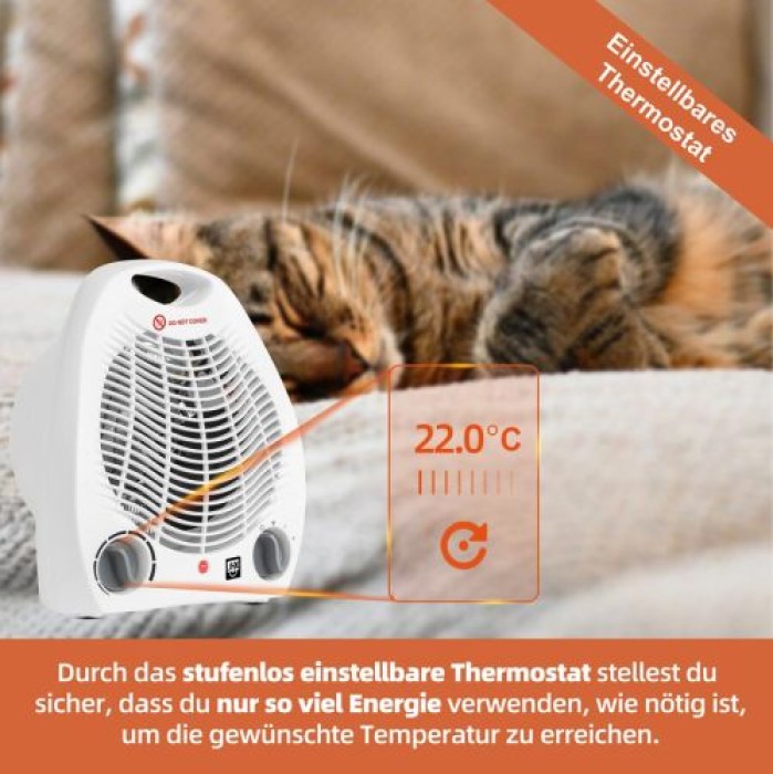 SHX Heizlüfter mit Kippschutz 2000W, SHX01HL2000