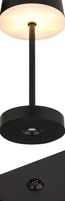 Globo 3er Set Tischleuchte, Akku, schwarz, inkl. Fernbedienung, 58493-3