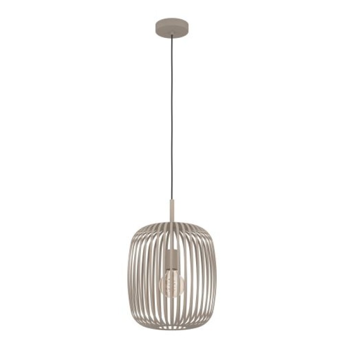 EGLO Hängelampe Romazzina, E27, Ø32,5cm, beige, Metall, 900496