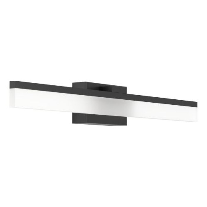 EGLO LED Wandleuchte Palmital, Bad-Spiegellampe, IP44,59,5cm, 1350lm, Schwarz, 900845