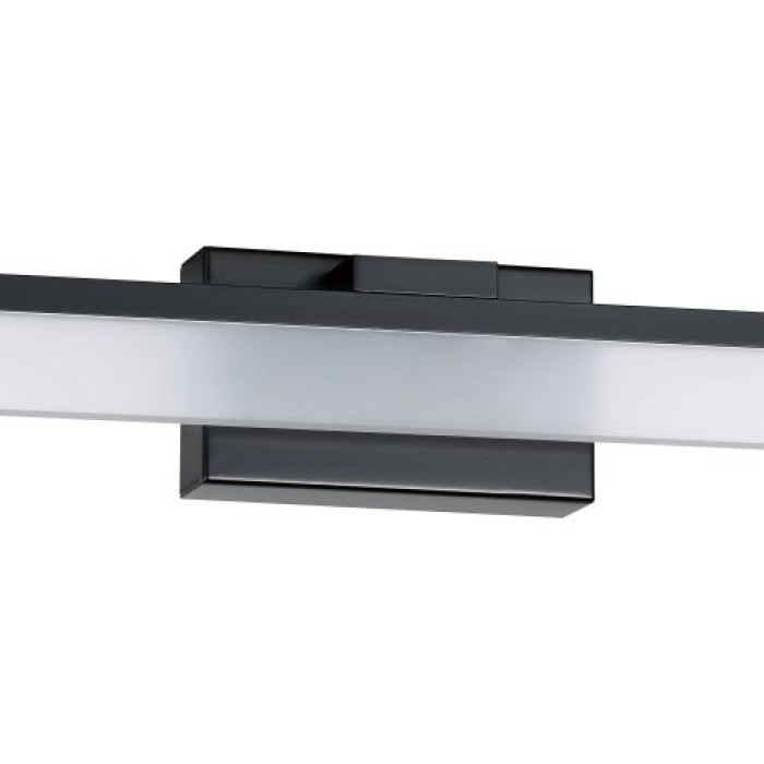 EGLO LED Wandleuchte Palmital, Bad-Spiegellampe, IP44,59,5cm, 1350lm, Schwarz, 900845