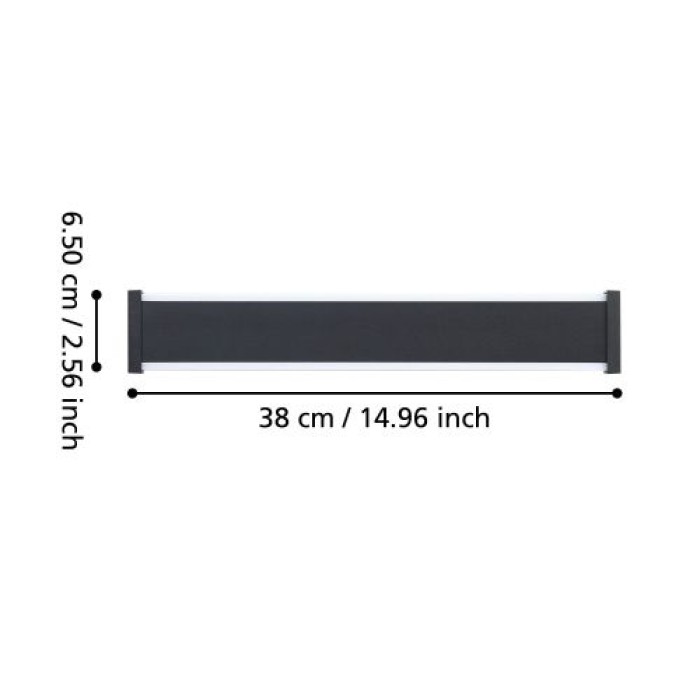 EGLO LED Außen Wandlampe Neviano, IP55, 38 cm, 900676