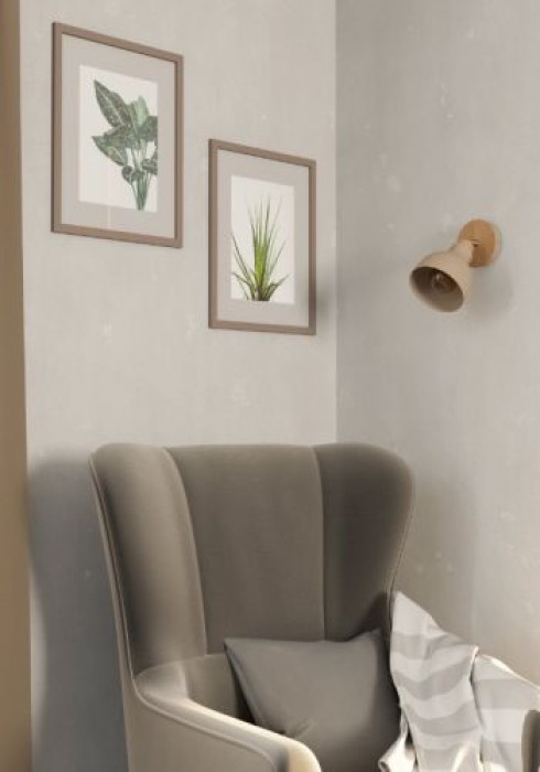 EGLO Wandlampe Arrecife, E27, Ø14,5cm, Metall, beige, 900711