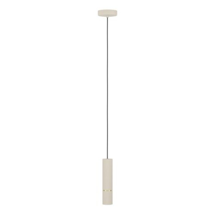 EGLO LED Hängelampe Caminia, GU10, Ø6cm, beige, Metall, 901151