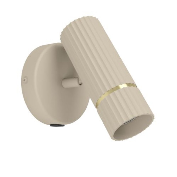 EGLO Wandlampe Caminia, GU10, 11x15,5cm, Metall beige, 901153
