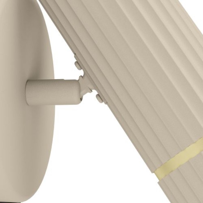 EGLO Wandlampe Caminia, GU10, 11x15,5cm, Metall beige, 901153