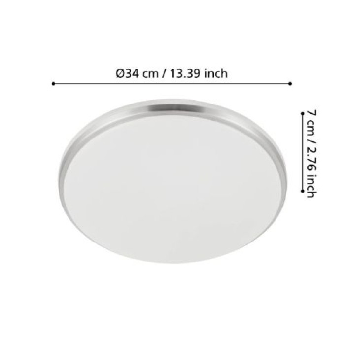 EGLO LED-Deckenleuchte Margidore, IP54 CCT Ø34cm 2250lm, 901528