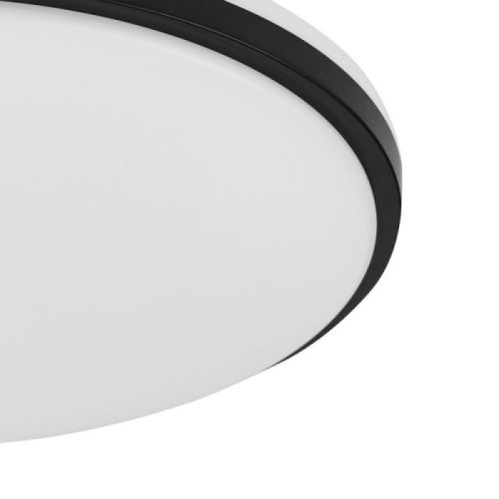 EGLO LED-Deckenleuchte Margidore, IP54 CCT Ø34cm Schwarz 2250lm, 901529