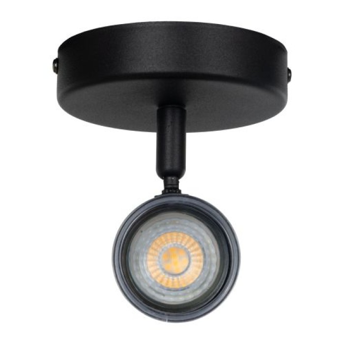 EGLO Spot Wandlampe Consuma 1, GU10, IP44, 11cm, schwarz, 901964