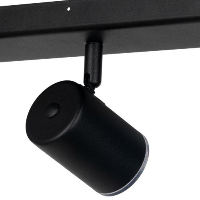 EGLO Deckenlampe 3-flammig Consuma, GU10, IP44, 40x8cm, schwarz, 901966