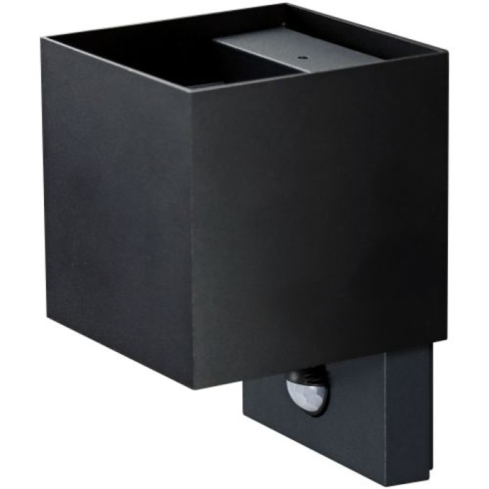 E2 Elektro Außenwandleuchte QUBE Sensor up&down, 7W, CCT, IP65, anthrazit, 2528000451696