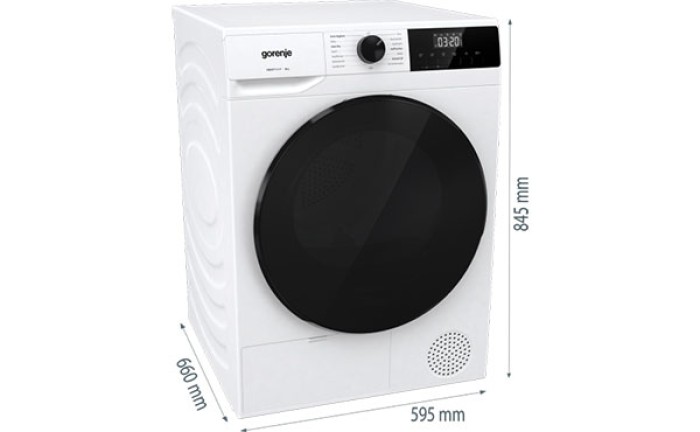 Gorenje G400 freistehender Wärmepumpentrockner, 9kg, DHNA92/DE 56142