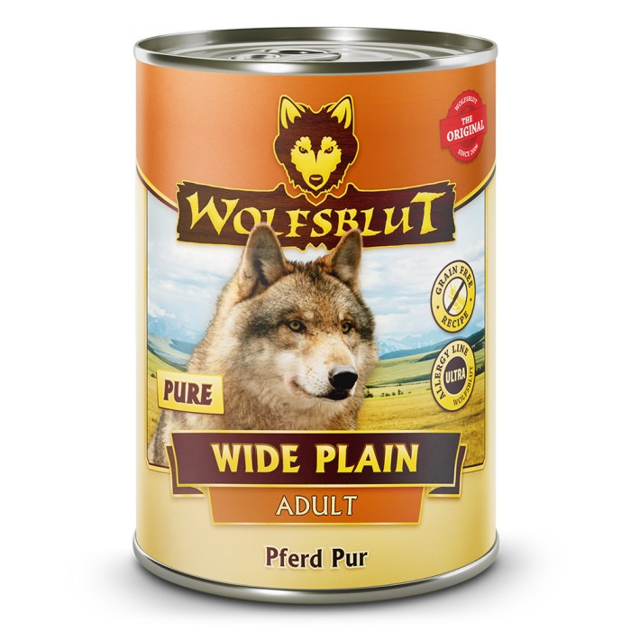 Wolfsblut Adult Wide Plain Pure, Nassfutter, Pferd Pur, 395g, WB783267