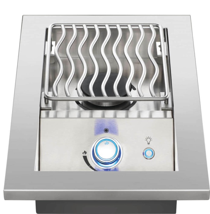 Napoleon Einbau Brenner mit einheitlicher Oberfläche der Serie 700 mit Edelstahlabdeckung, 1 Brenner, BIB10RTPSS-CE