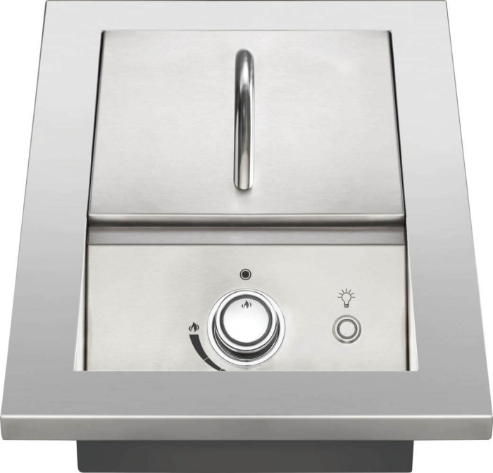 Napoleon Einbau Brenner mit einheitlicher Oberfläche der Serie 700 mit Edelstahlabdeckung, 1 Brenner, BIB10RTPSS-CE