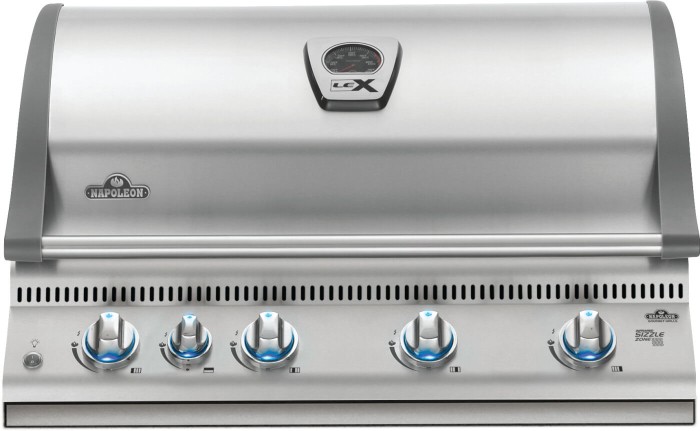 Napoleon Einbaugrill LEX 605 RBI mit Infrarot-Boden- und Heckbrenner, 5 Brenner, BILEX605RBIPSS-DE
