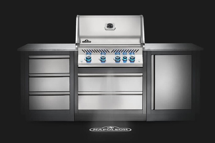Napoleon Einbaugrill PRESTIGE PRO™ 500 RB mit Infrarot-Heckbrenner, 5 Brenner, BIPRO500RBPSS-3-DE