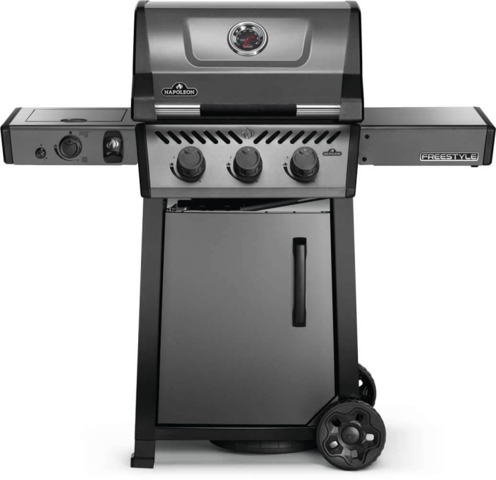 Napoleon Gasgrill Freestyle F365DSIB mit Infrarot-Seitenbrenner, 4 Brenner, graphit, F365DSIBPGT-DE