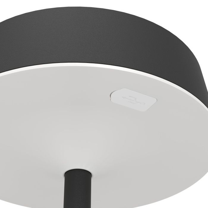Eglo SIMERI Tischlampe, Solar, Touch, schwarz, 75876