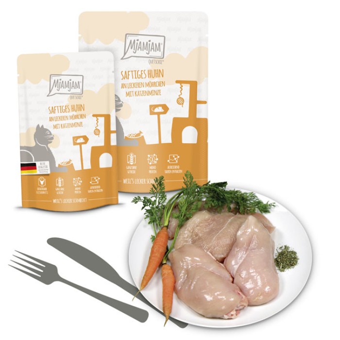MjAMjAM Quetschie - saftiges Huhn an leckeren Möhrchen, 300g, 11401