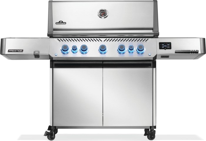 Napoleon Gasgrill Prestige 665 Connected, Edelstahl, mit Infrarot-Seiten- und Heckbrenner, 7 Brenner, P665VXRSIBPSS-D