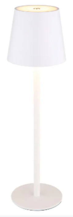 GLOBO Akku LED Tischleuchte VANNIE, H 36 cm, dimmbar, weiß, 58438W