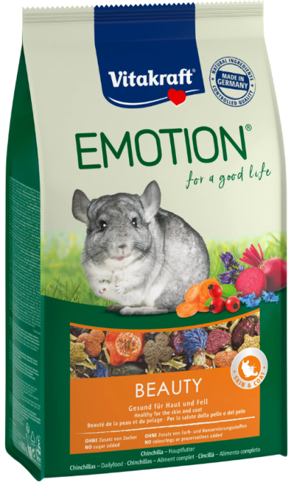 Vitakraft Emotion Beauty All Ages, Chinchilla Hauptfutter, 600g, 31462