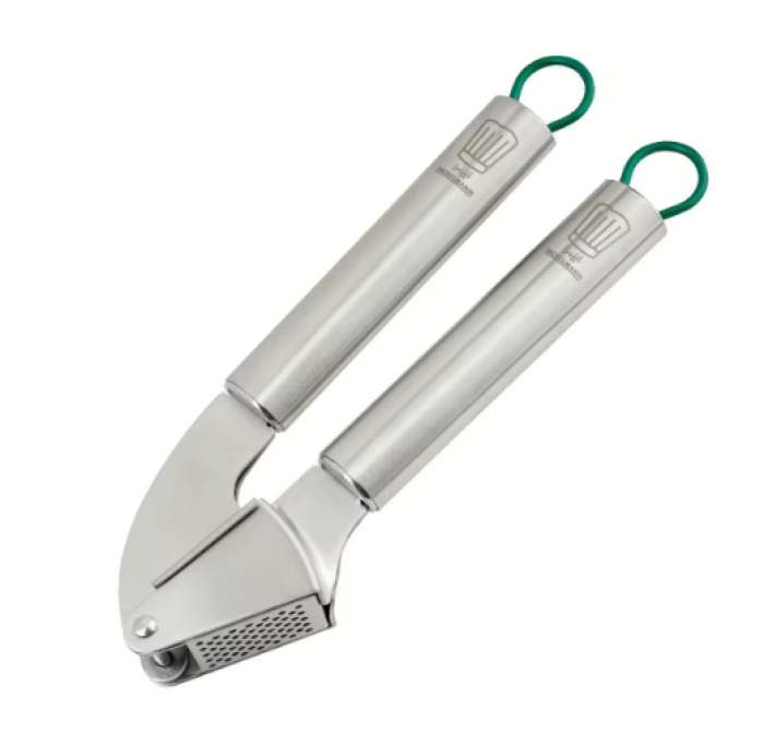 Fackelmann Chefkoch Premium Knoblauchpresse aus hochwertigem Edelstahl, 23331