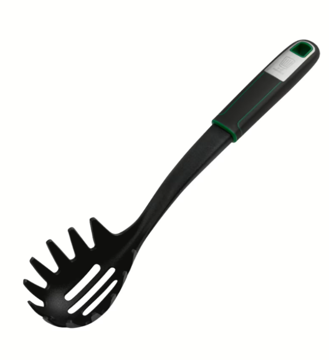 Fackelmann Chefkoch Spaghetti-Zange Premium, Hitzebeständig bis 270°C, Soft-Touch-Griff, 23105