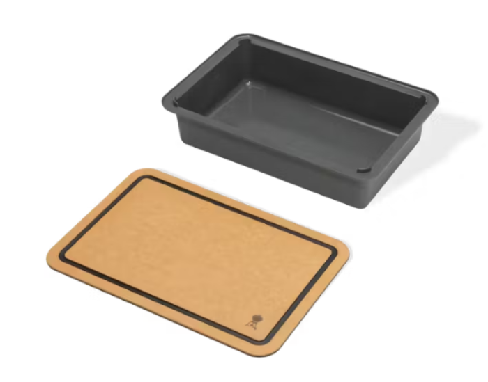 Weber Works Aufbewahrungsbox mit Schneidebrett-Deckel, 3400131