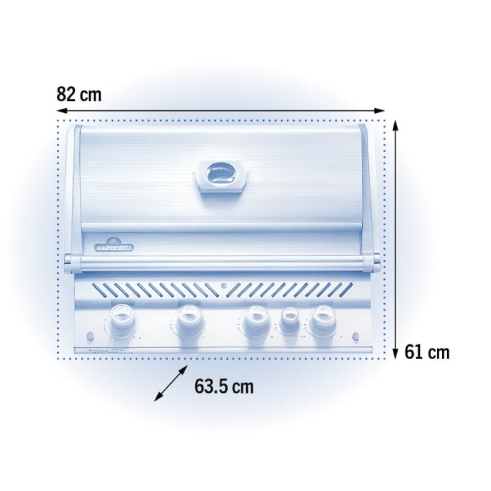 Napoleon Einbaugrill PRESTIGE PRO™ 500 RB mit Infrarot-Heckbrenner, 5 Brenner, BIPRO500RBPSS-3-DE