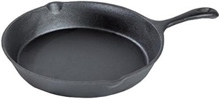 ACTIVA Dutch Oven 7-teiliges Set in Holzkiste, Gusseisen, mit Kochtopf, Stieltopf, Grillplatte, Pfanne, Deckelheber und Untersetzer, 20080