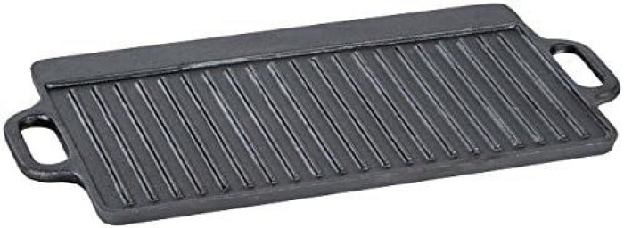 ACTIVA Dutch Oven 7-teiliges Set in Holzkiste, Gusseisen, mit Kochtopf, Stieltopf, Grillplatte, Pfanne, Deckelheber und Untersetzer, 20080