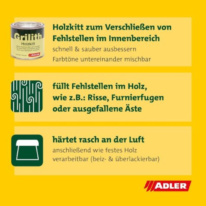 ADLER Grilith Holzkitt, Fichte Birke Esche, 100 ml, 5097118