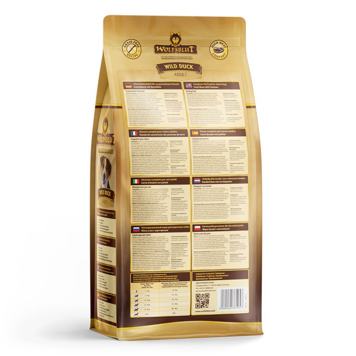 Wolfsblut Wild Duck Adult Hunde Trockenfutter, 2kg, WB761057