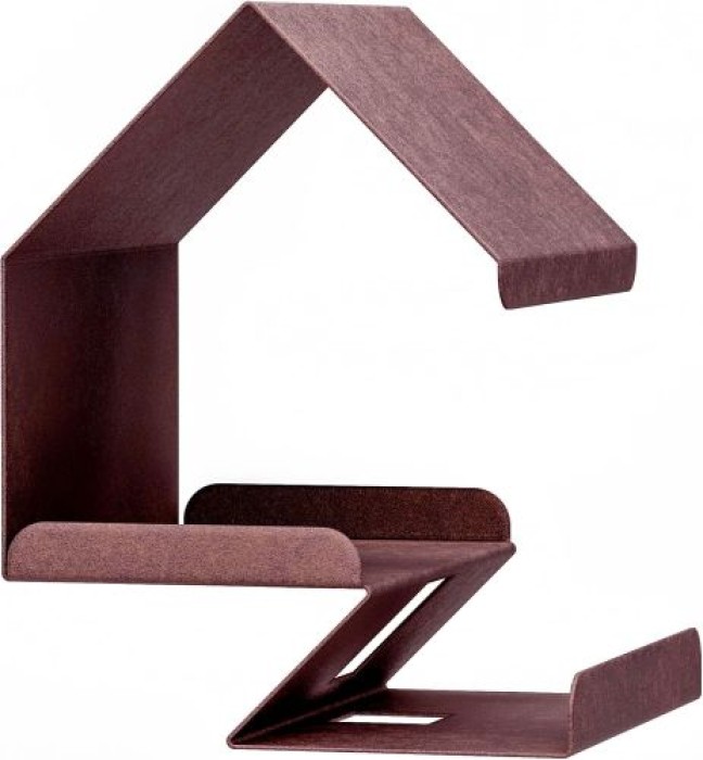 Alberts Vogelhäuschen Kreativ, DIY Montage, zum aufhängen oder hinstellen, 150 x 150 x 180 mm, Rostbraun, 355166