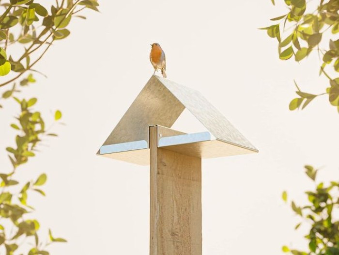 Alberts Vogelhäuschen Nurdach | DIY Montage, zum aufhängen oder hinstellen, 315 x 180 x 160 mm, 355036