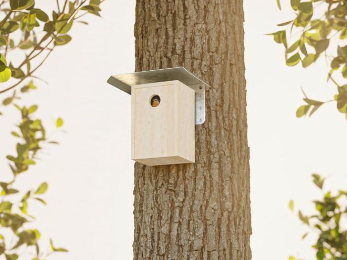 Alberts Vogelhäuschen Trapezschutzdach, DIY Montage, zum aufhängen oder hinstellen, 10 x 150 x 100 mm, Sendzimirverzinkt, 355302