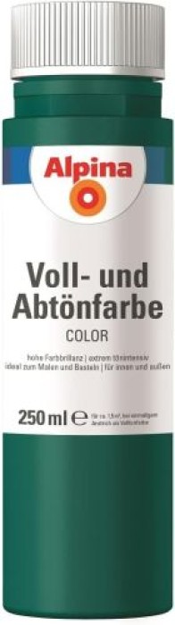 Alpina COLOR Voll- und Abtönfarbe, Deep Green seidenmatt, 250 ml, 846390
