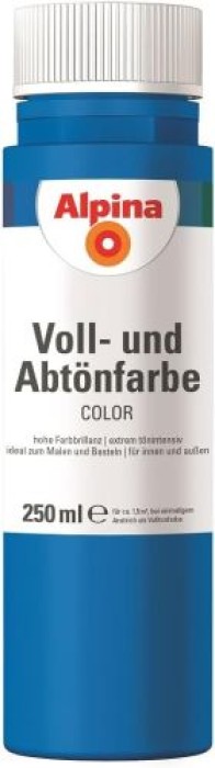 Alpina COLOR Voll- und Abtönfarbe Royal Blue, seidenmatt, 250 ml, 846389