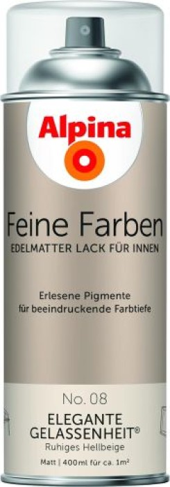 Alpina Feine Farben Sprühlack, Elegante Gelassenheit, 400ml Edelmatt, 983721