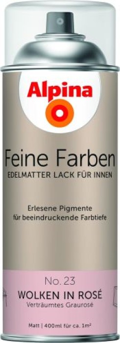 Alpina Feine Farben Sprühlack, Wolken in Rosé, 400ml, 983747