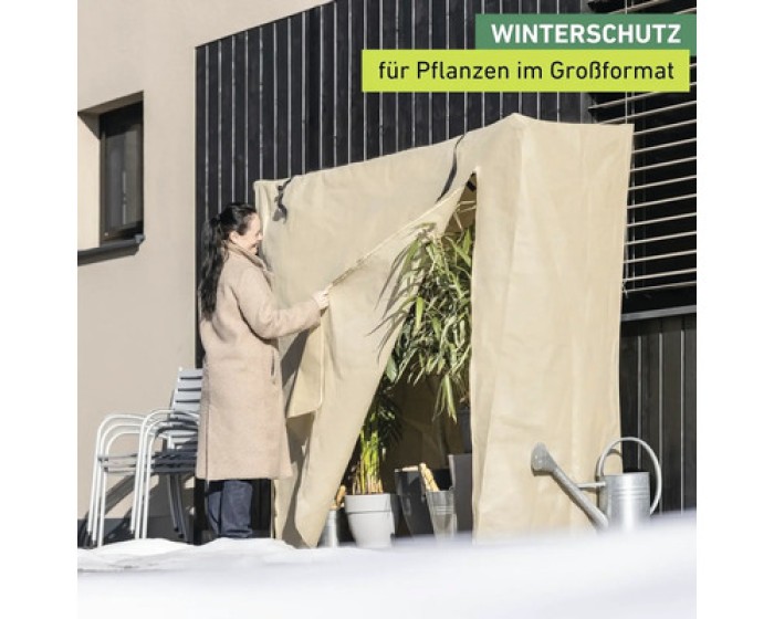Windhager Winter-Vlieshaube Easy up XXL, 2 x 1,8 x 0,7 m, 07662